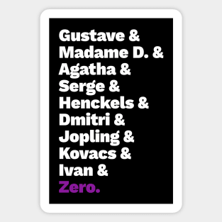 Grand Budapest List Magnet